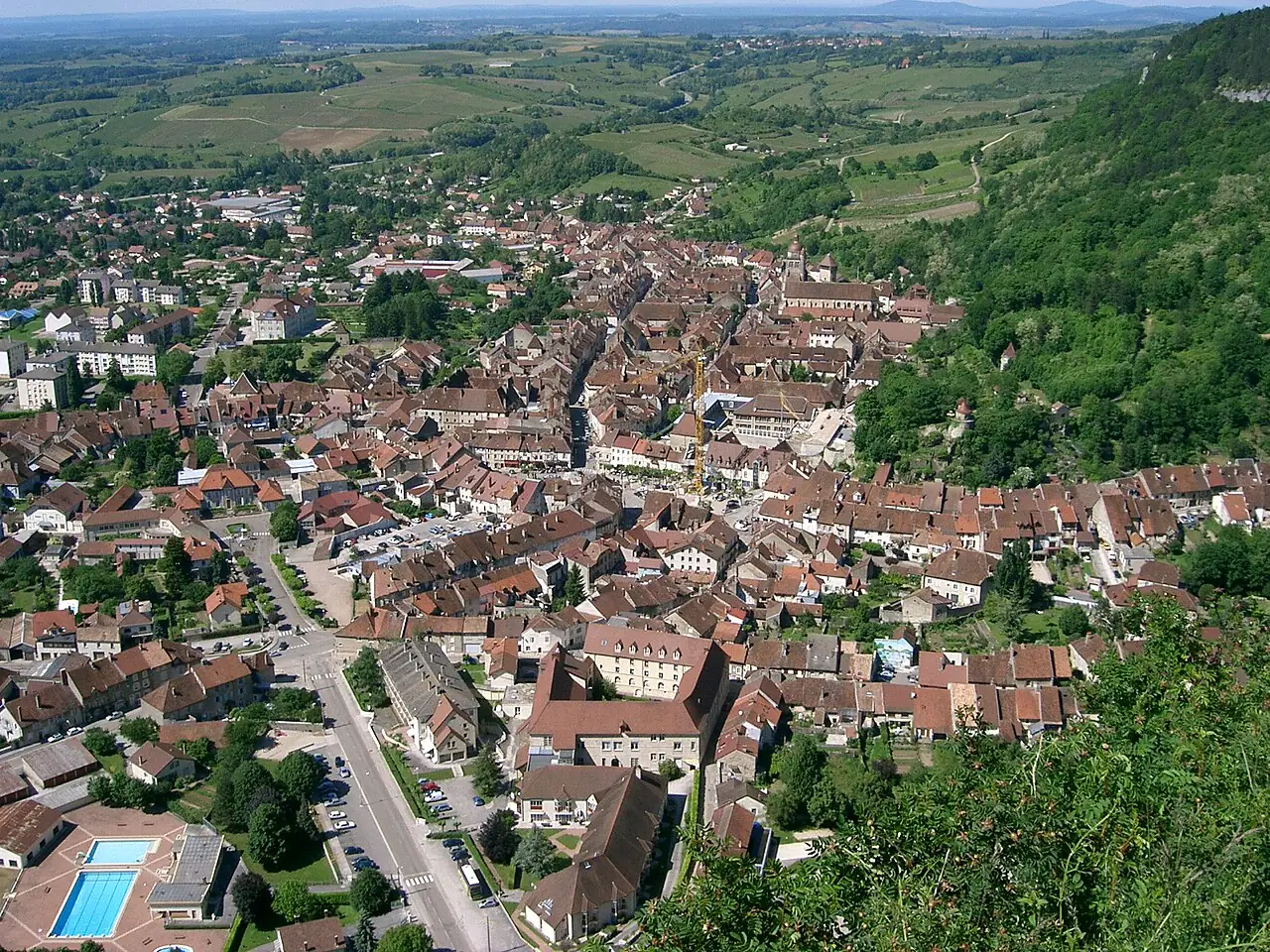 Poligny, hoofdstad van de Comté-kaas